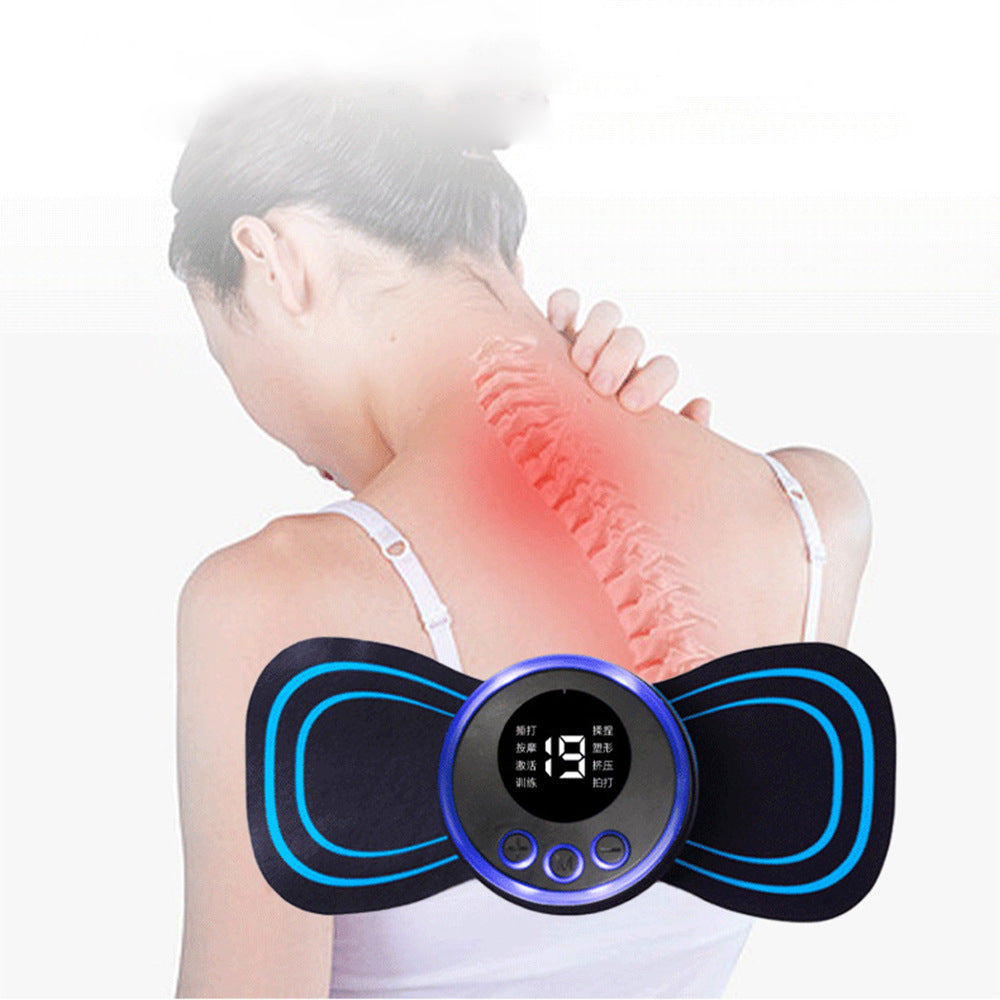 Neck Massager Sticker with Remote Control Intelligent Electric Cervical Massager Portable Pulse Physical Therapy Massager Neck Massager Sticker with Remote Control Intelligent Electric Cervical Massager Portable Pulse Physical Therapy Massager